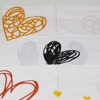 Наволочка на запах Терасполь хлопок 70 х 70 (34403) Оранжевые сердечки на белом