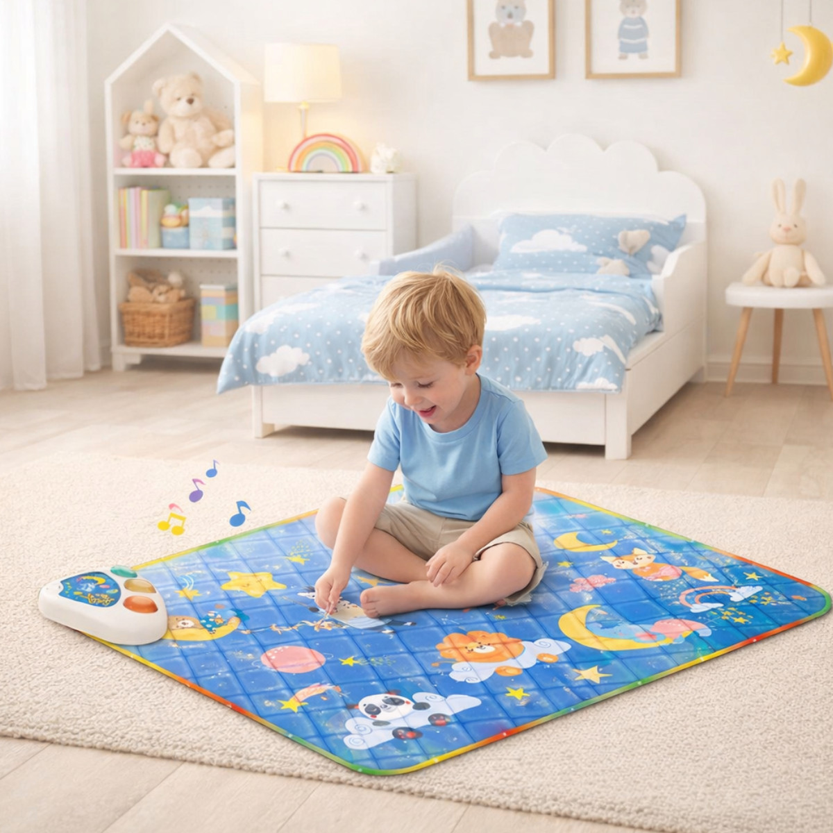Коврик музыкальный YSGO Baby Play Mat с музыкальной панелью и подсветкой (YS 2609 D)