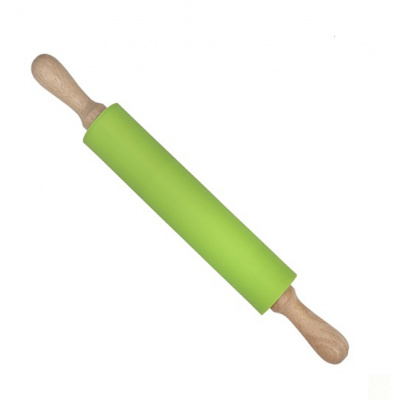 Скалка для теста STENSON 41.5 х 6.5 см (MH-3396) (Зеленый)