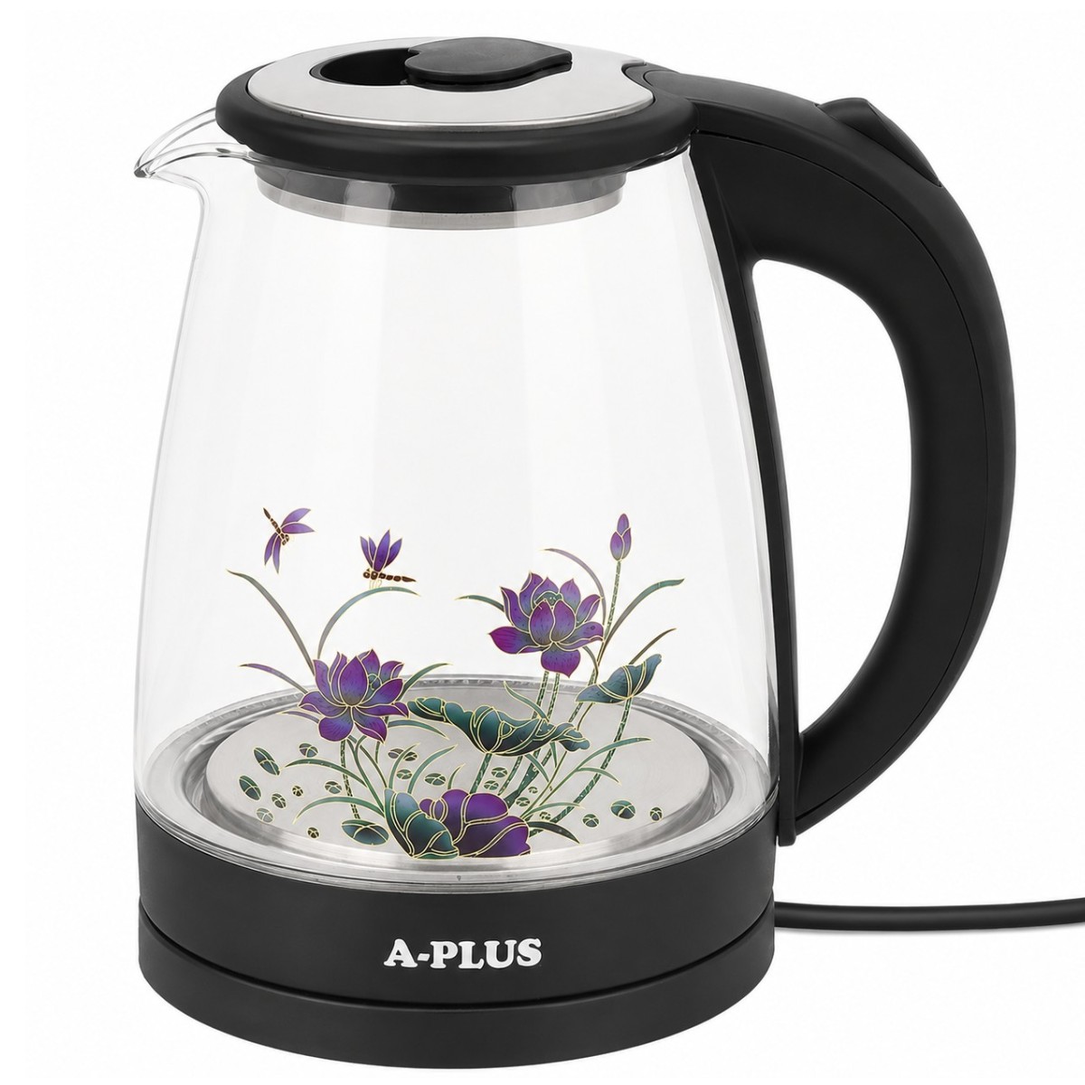 Электрочайник стекло A-PLUS 2.0 л (1504)