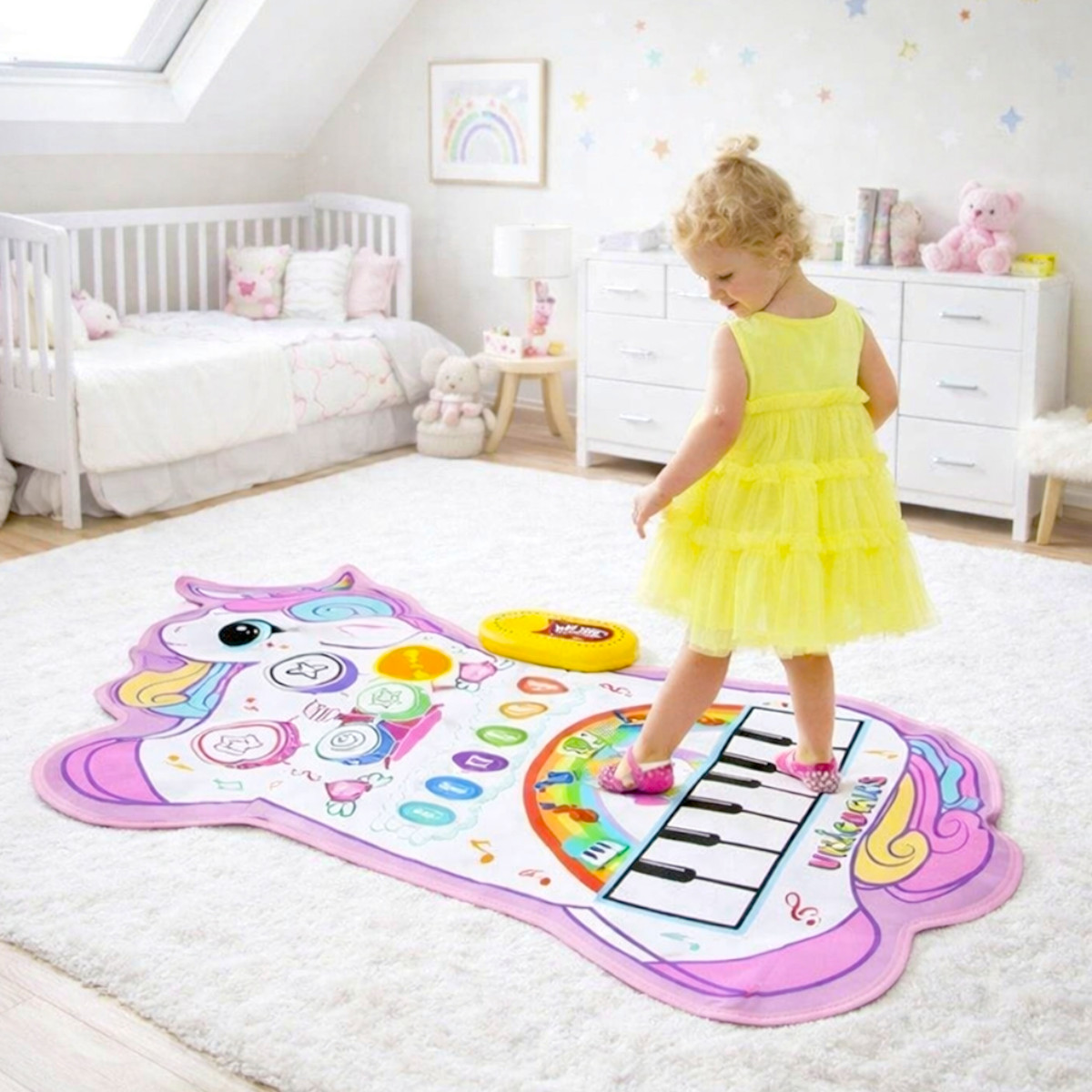 Детский музыкальный коврик 2 в 1 Music Blanket игрушка со звуками для детей (YYD-01)