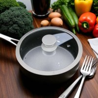 Крышка стеклянная A-PLUS с силиконовым ободком 24 см (24 SGL)
