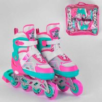 Ролики_4611-М_Best_Roller_размер_34-37_цвет_–_БИРЮЗОВЫЙ_(6)_колёса_PU_ПЕРЕДНЕЕ_КОЛЕСО_СВЕТ_в_сумке_d