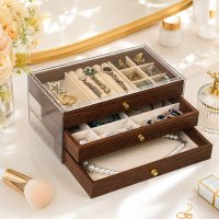 Шкатулка органайзер для хранения ювелирных изделий Jewelry Box ящик с отделениями для украшений