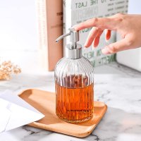 Дозатор для жидкого мыла STENSON 450мл (R29798) Стекло