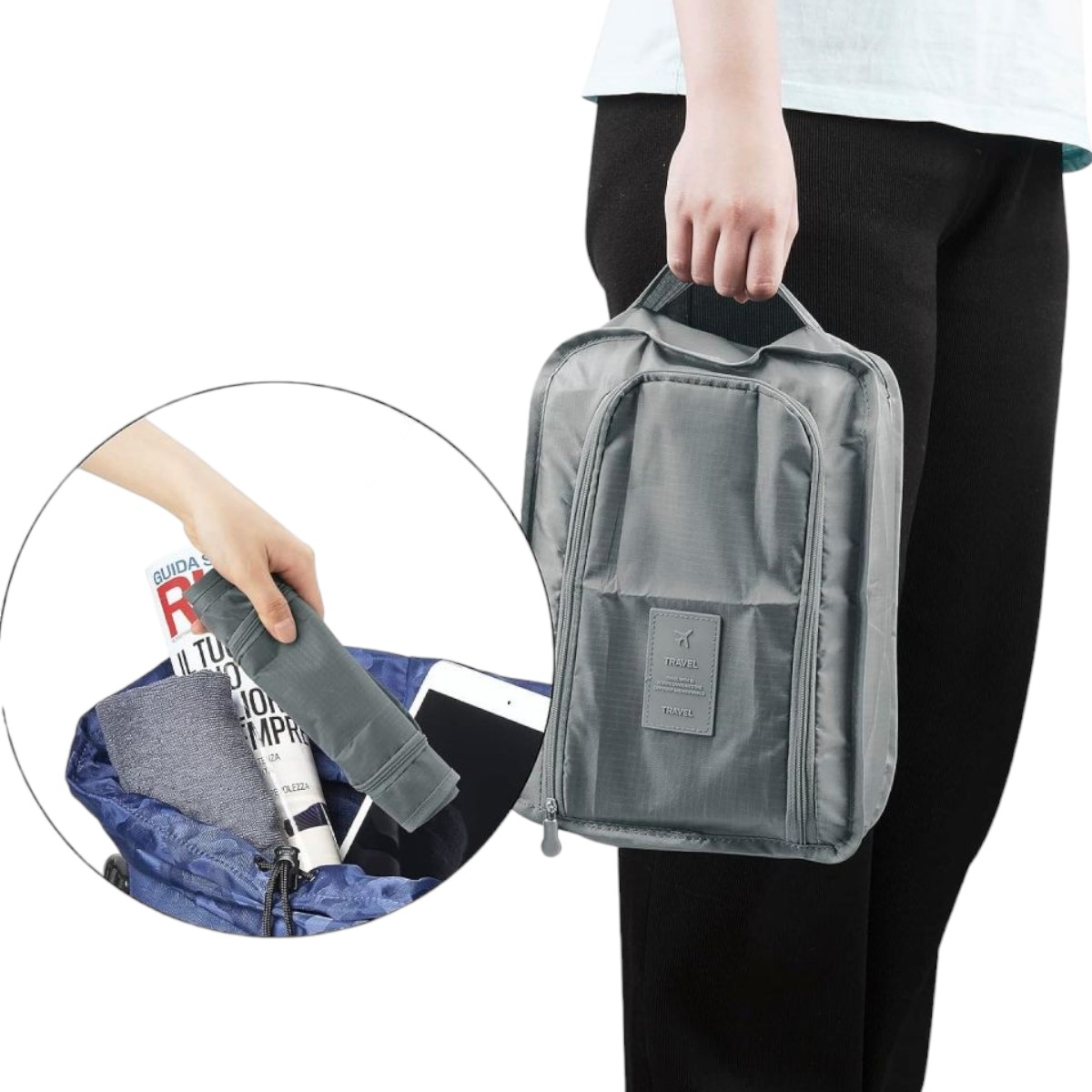 Дорожня сумка для транспортування взуття Shoes Pouch органайзерр-чохол для взуття 21 х 31 х 11 см