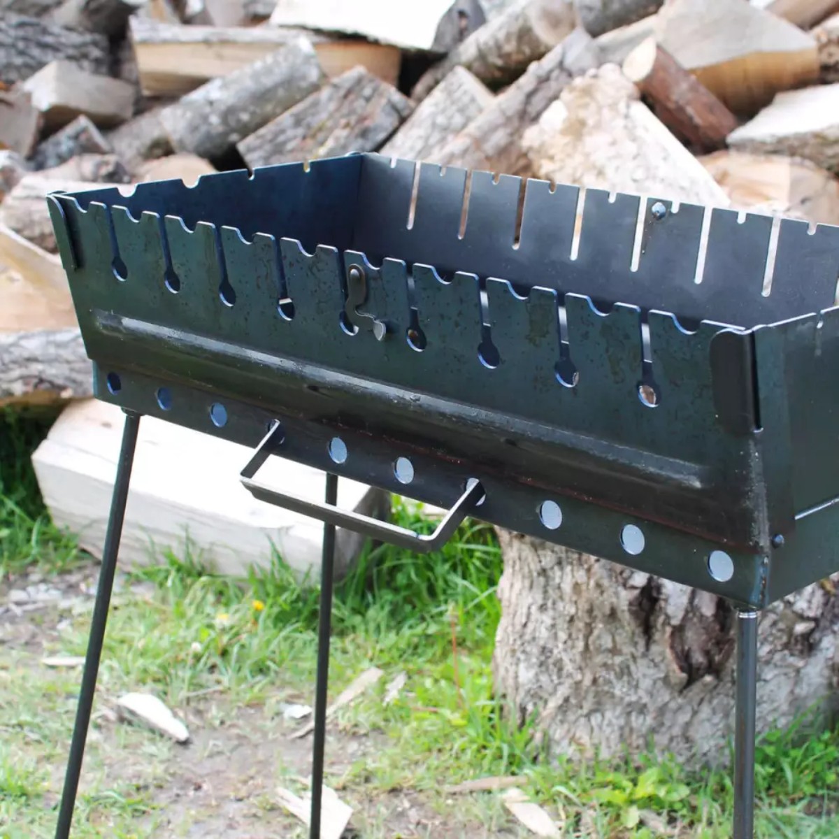Мангал розкладна валіза KITUA BBQ на 10 шампурів (УК-М10)