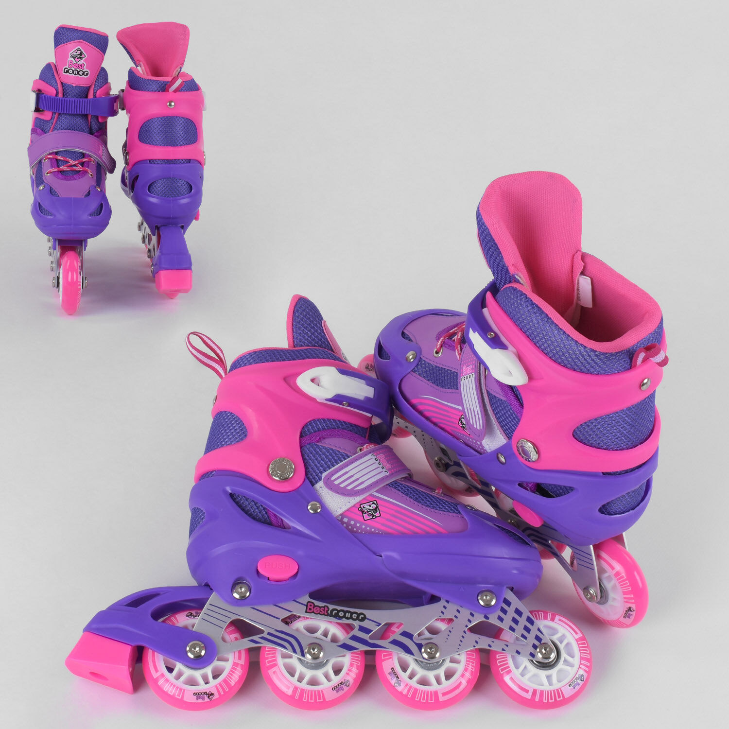 Ролики_40005-М_Best_Roller_размер_34-37_цвет_-_ФИОЛЕТОВЫЙ_(6)_колёса_PVC_ПЕРЕДНЕЕ_КОЛЕСО_СВЕТ_в_сумк