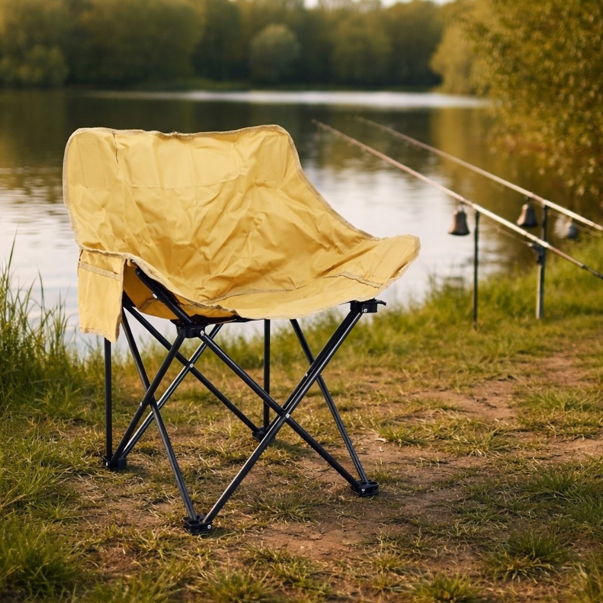 Раскладное туристическое кресло Folding Camping 35 х 35 х 25 см (214 C)