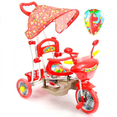 Велосипед трехколесный Toys с качалкой GM 01 (Красный)