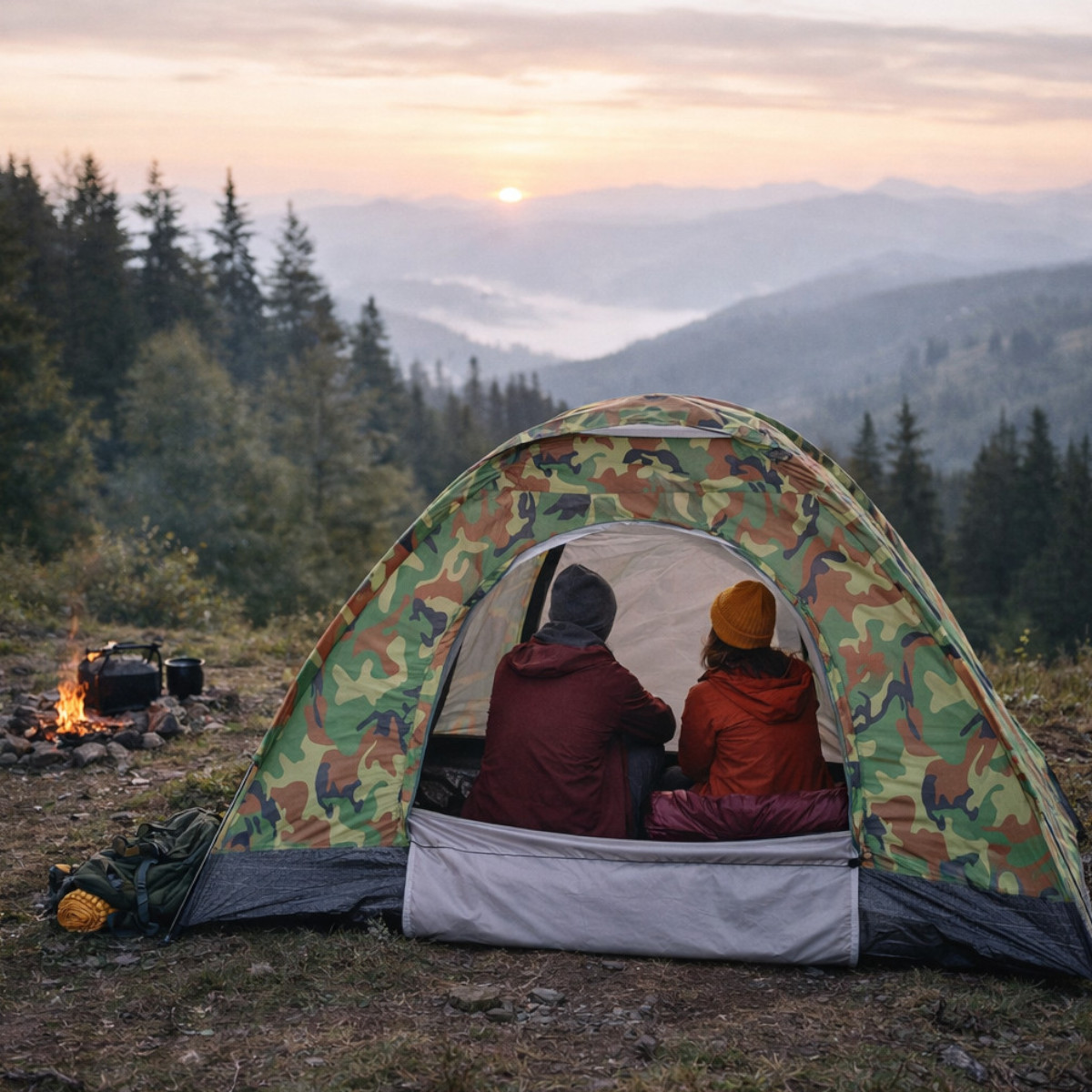 Намет чотиримісна Yibo Huwai Tent 200 х 200 х 135 см (17758)
