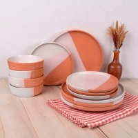 Набор столовой посуды Piece Stoneware 12 предметов (MC5580-1) Разноцветный