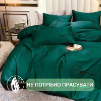 Постельное белье двуспальное KOLOCO Sophae сатин (37967) Зеленый