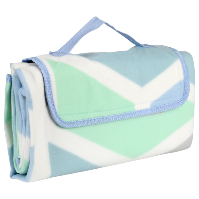 Коврик для пикника Picnic Mat флисовый водонепроницаемый 200 х 200 см (R42069-M) (Голубой с зеленый)