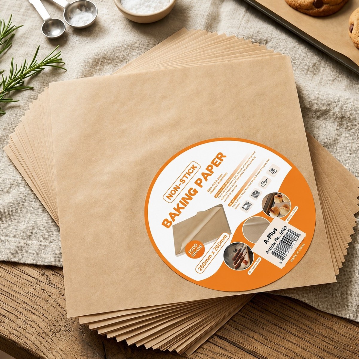 Пергамент листовий для випічки Baking Paper 25 х 25 см 50 шт (0023)