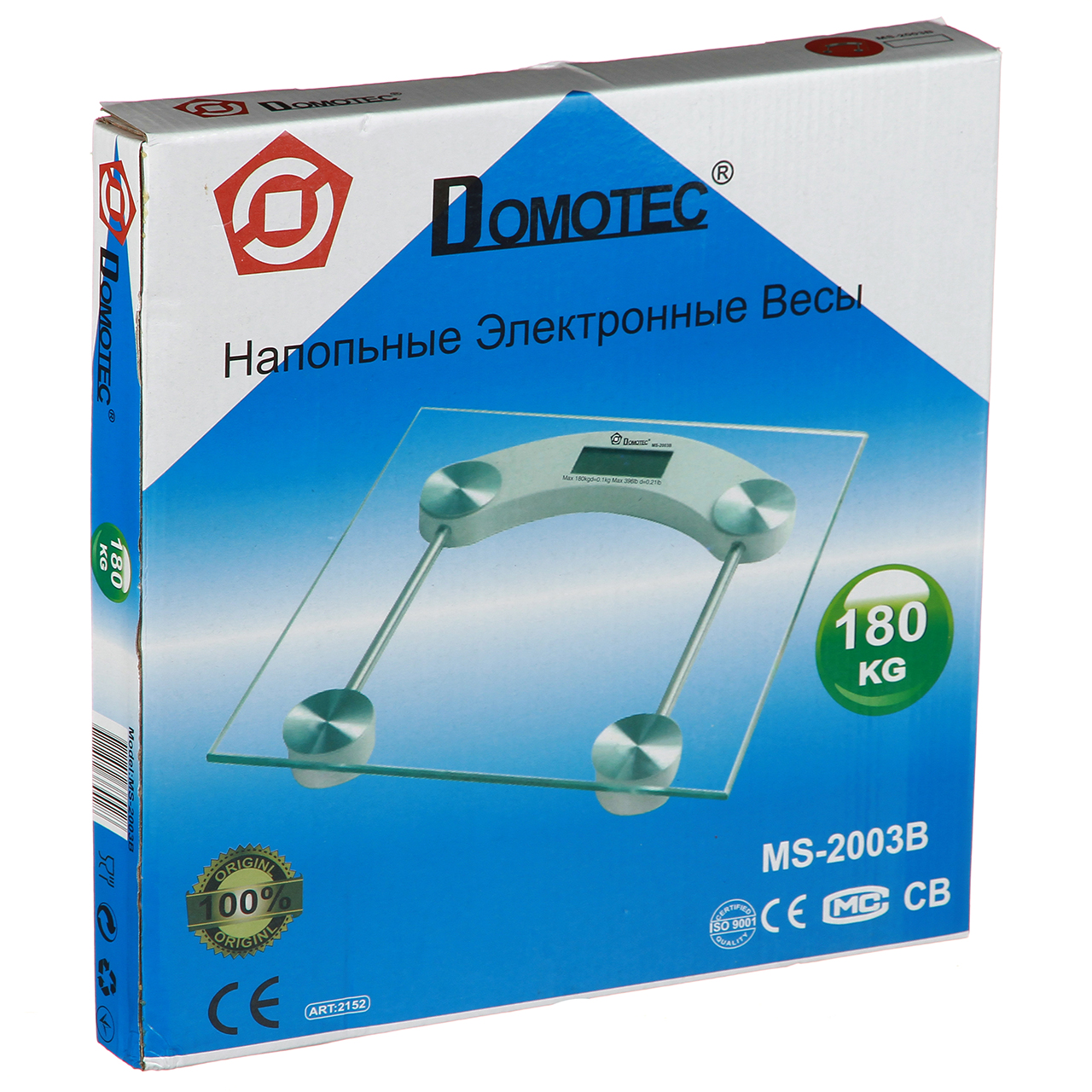 Весы напольные Domotec (2003B) + датчик температуры