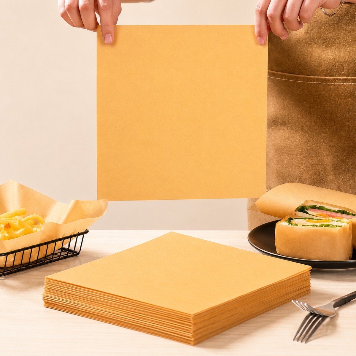 Пергамент листовий для випічки Baking Paper 25 х 25 см 50 шт (0023)
