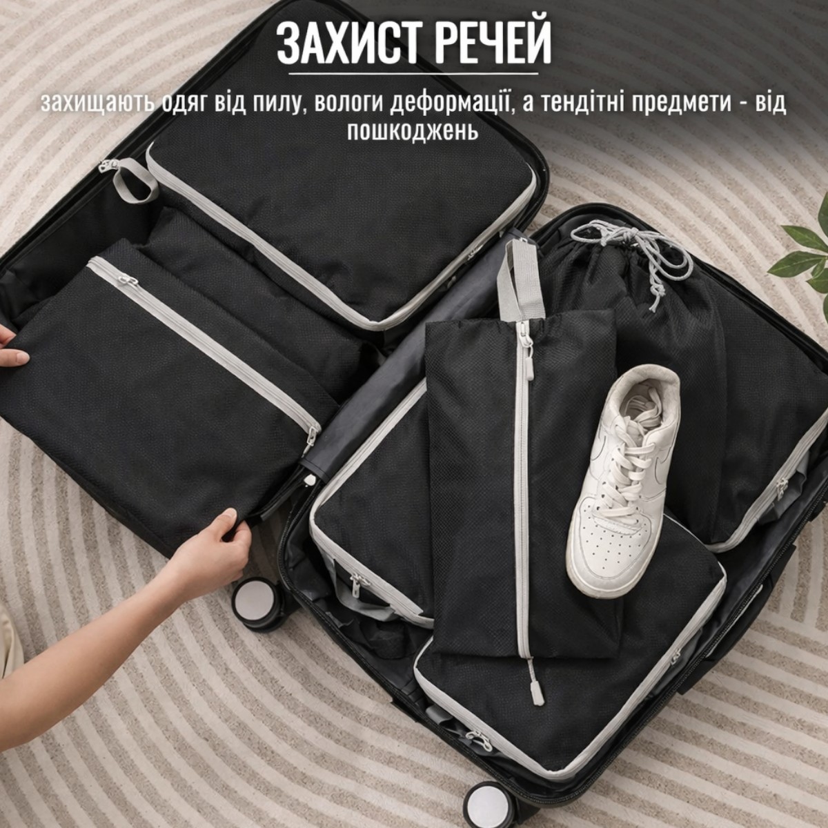 Набор дорожных сумок-органайзеров Laundry Pouch 8 шт (R37147)