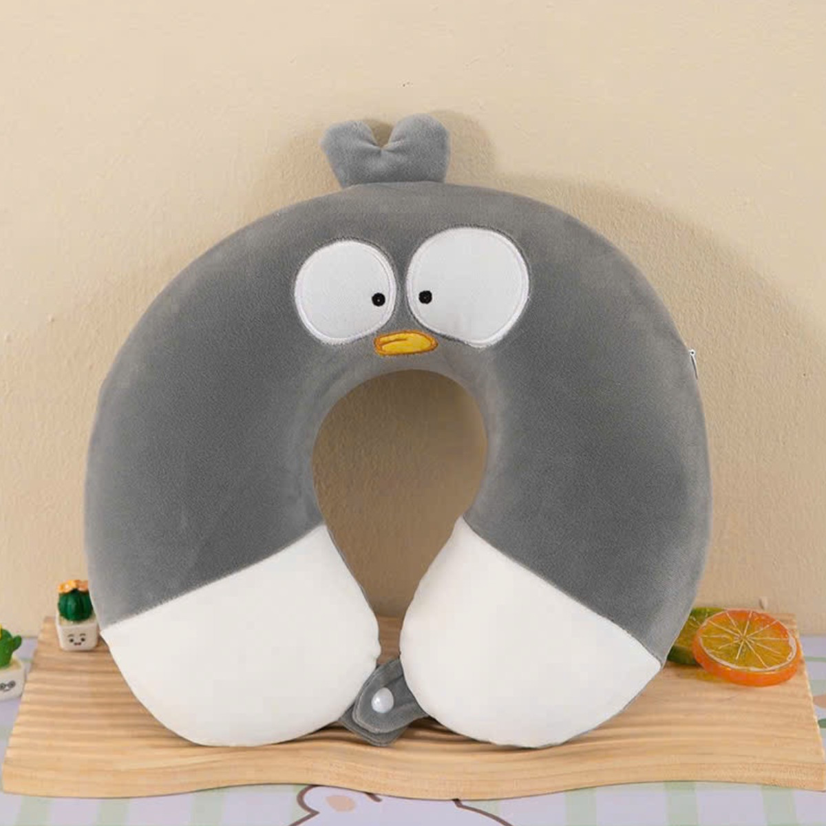 Подушка для подорожей Pengu подушка-підголовник м'яка з пов'язкою на очі (R37609)