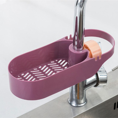 Держатель на кран для мыла губки тряпки Faucet Holder 25 х 9.5 х 5 см (TL00154) (Сиреневый)