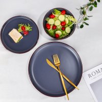 Набор столовой посуды Piece Stoneware 12 предметов (MC5579-1) Темно-синий