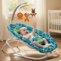 Детский шезлонг-качалка Baby Cradle убаюкивающий центр для новорожденных детей, детское кресло (8788