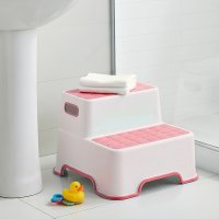 Детская подставка-ступенька Антискользящее покрытие Bimbo табурет для ног в ванную, туалет (4056-73)