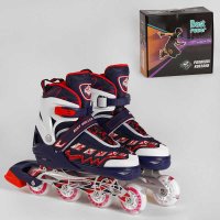 Ролики_56019-S_Best_Roller_размер_30-33_(6)_СИНИЙ_колёса_PU_ПЕРЕДНЕЕ_КОЛЕСО_СВЕТ_d_колес_–_65_см_в_к