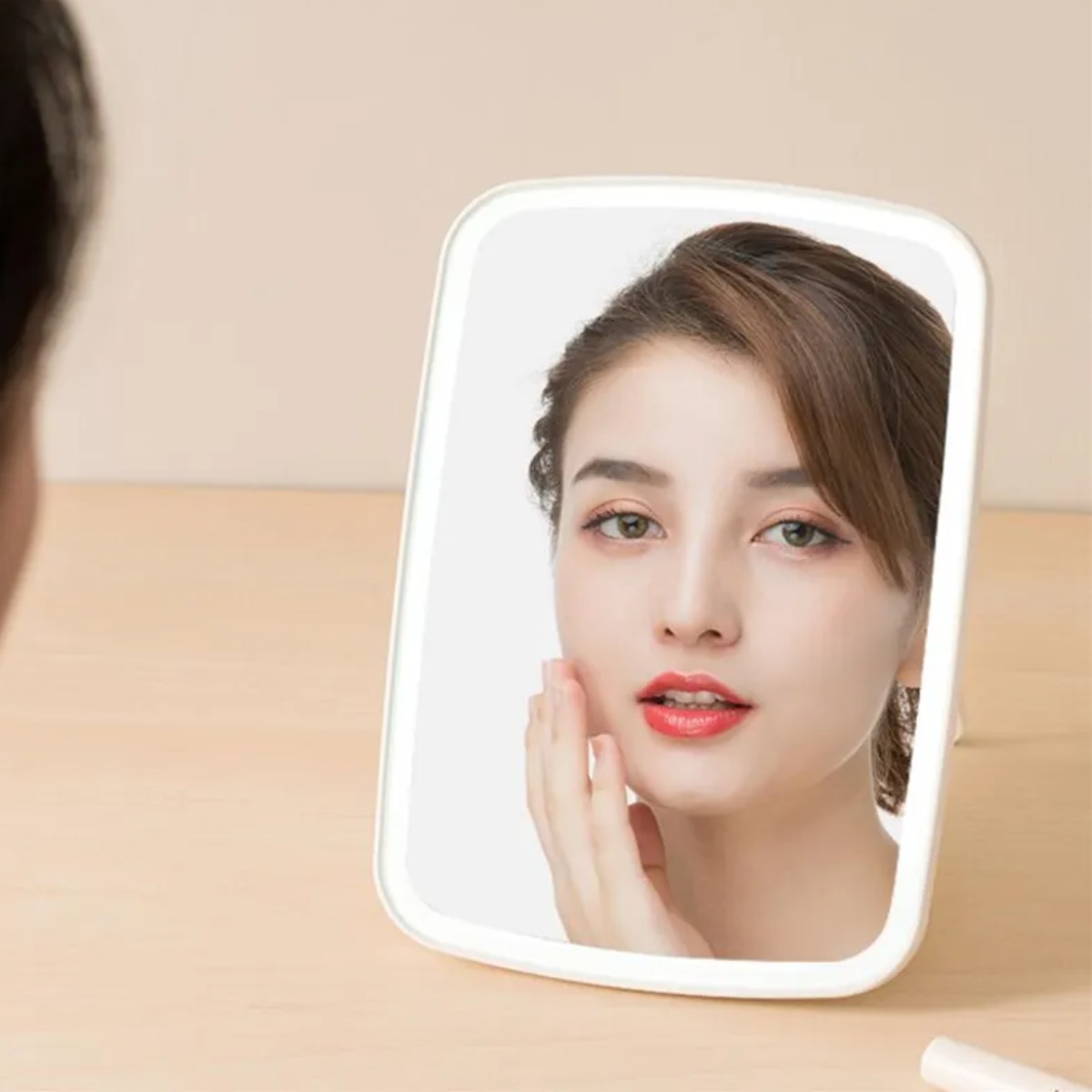 Зеркало для макияжа с подсветкой Cosmetic Led Mirror (Розовый)