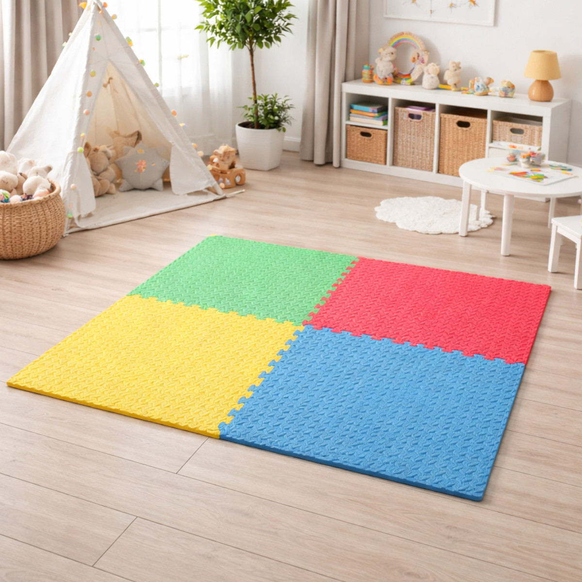 Килимок-пазл Puzzle Mat з масажним покриттям 60 х 60 см 4 шт в наборі (C 36627)