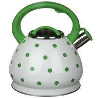 Чайник A-PLUS со свистком 3.0 л (1390) Зеленая ручка