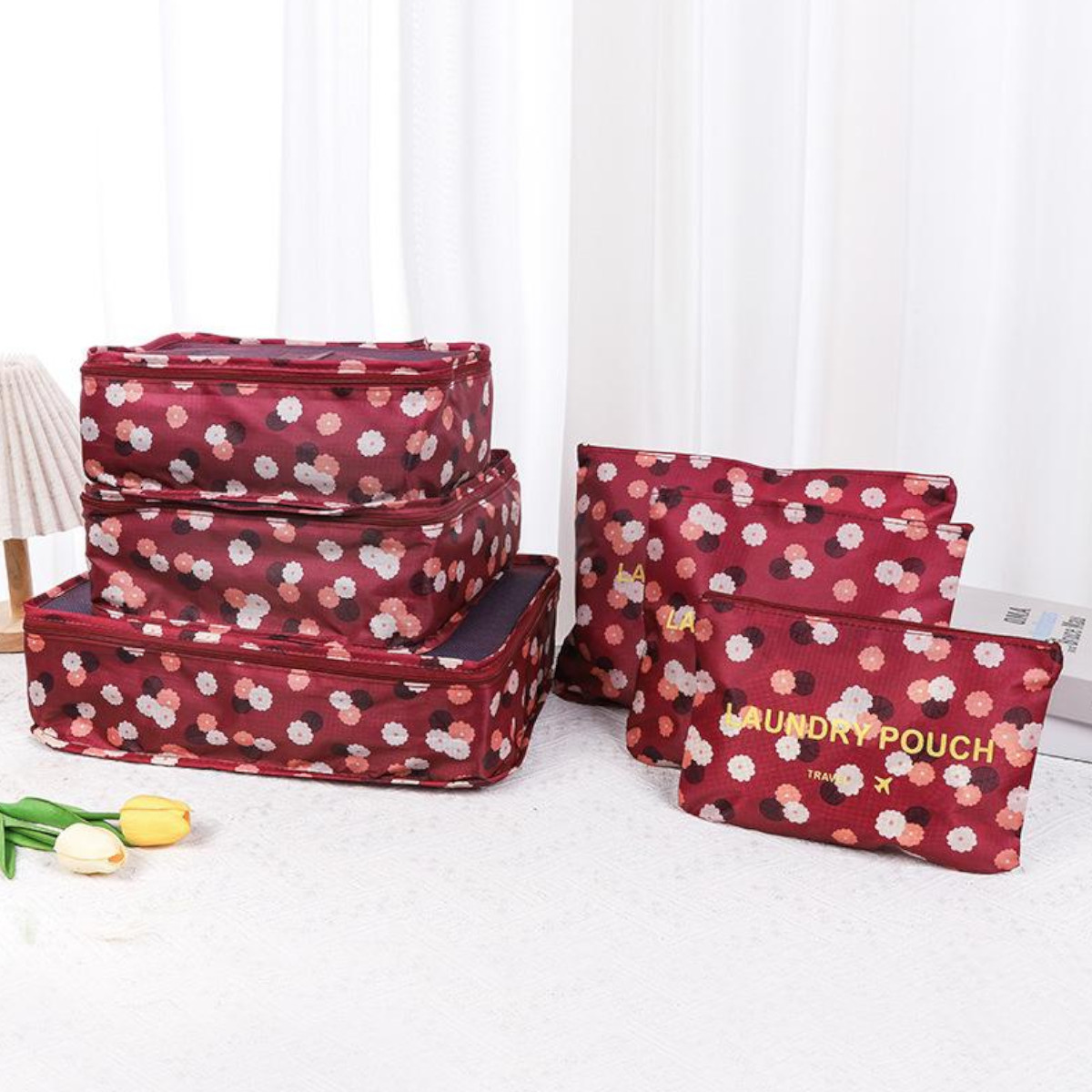 Набор дорожных сумок-органайзеров Laundry Pouch 6 шт 39 х 30 х 11 см (J01418)