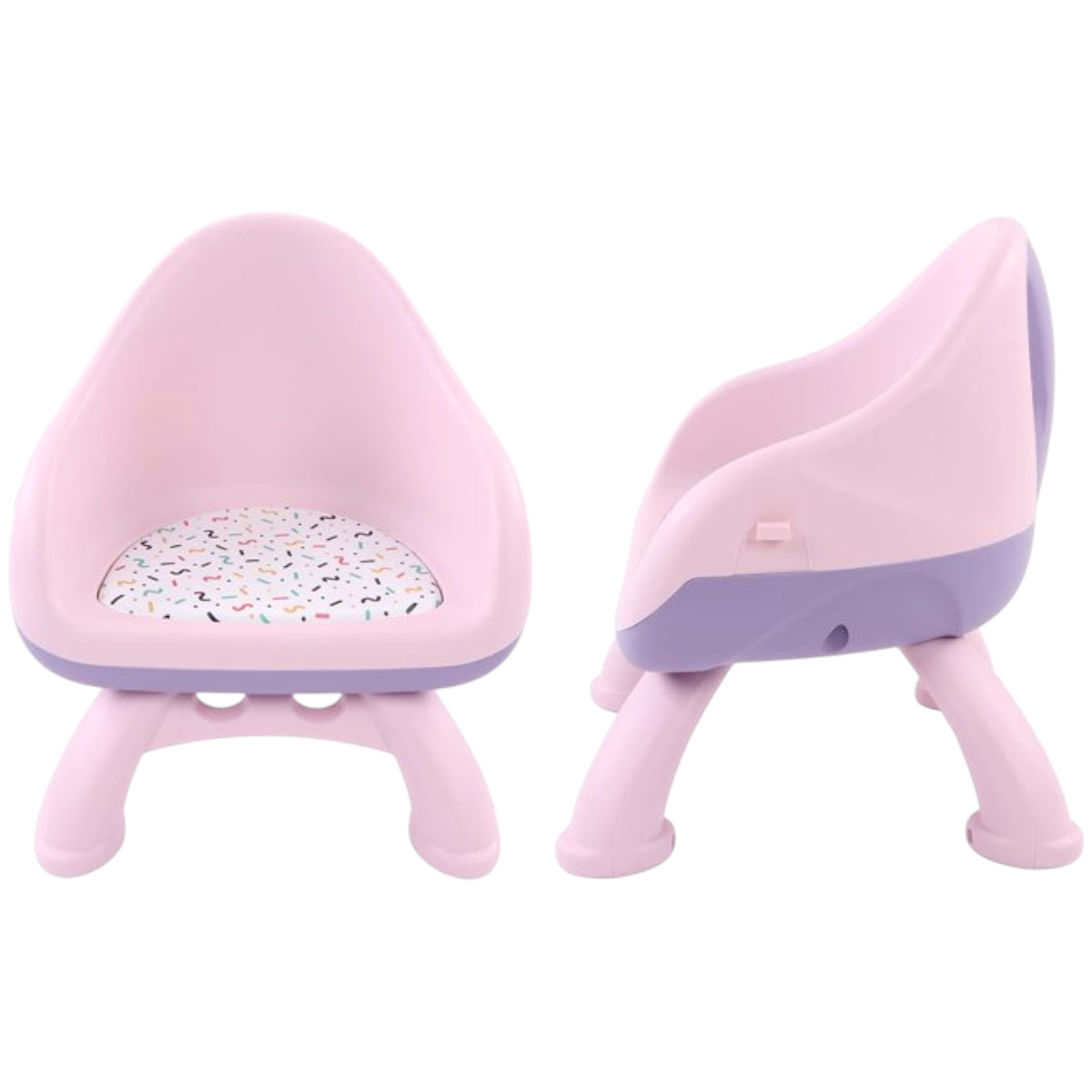 Стільчик для годування Bimbo 45 х 37 х 38 см (BM-93497) Рожевий з фіолетовим
