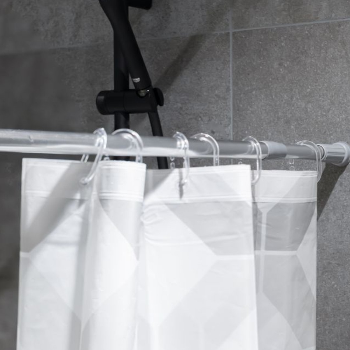 Штанга для шторки SHOWER CURTAIN ROD телескопічна 110-200 см (R35991-200) Хром