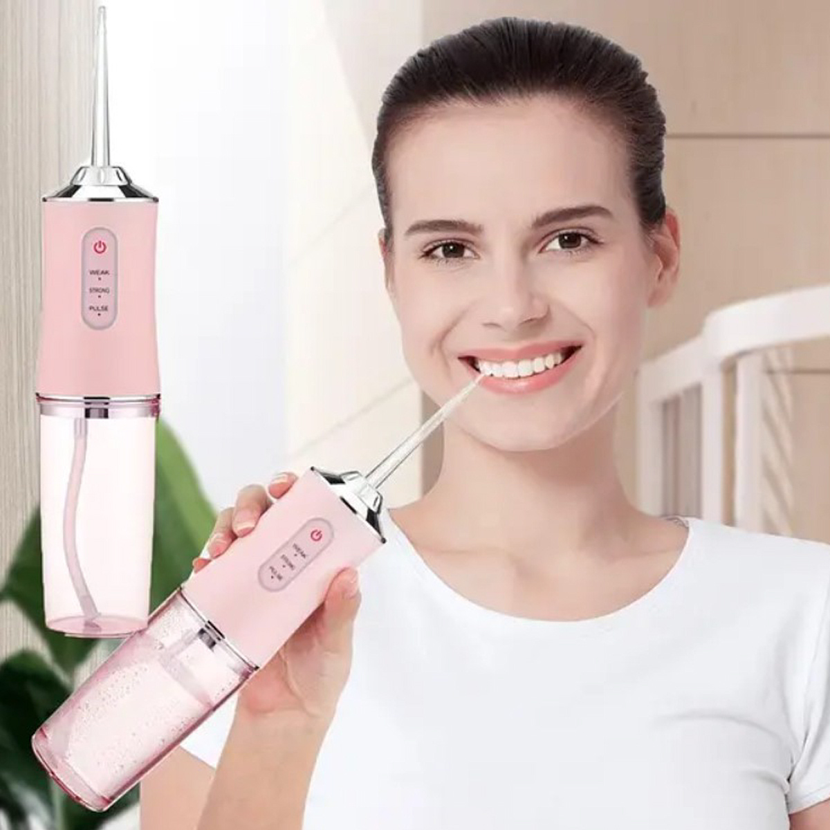 Ирригатор для зубов 230 мл Portable Oral Irrigator (Розовый)
