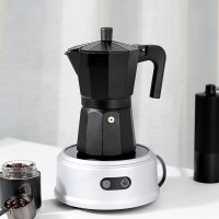 Гейзерная кофеварка A-PLUS на 3 чашки (3081) Black