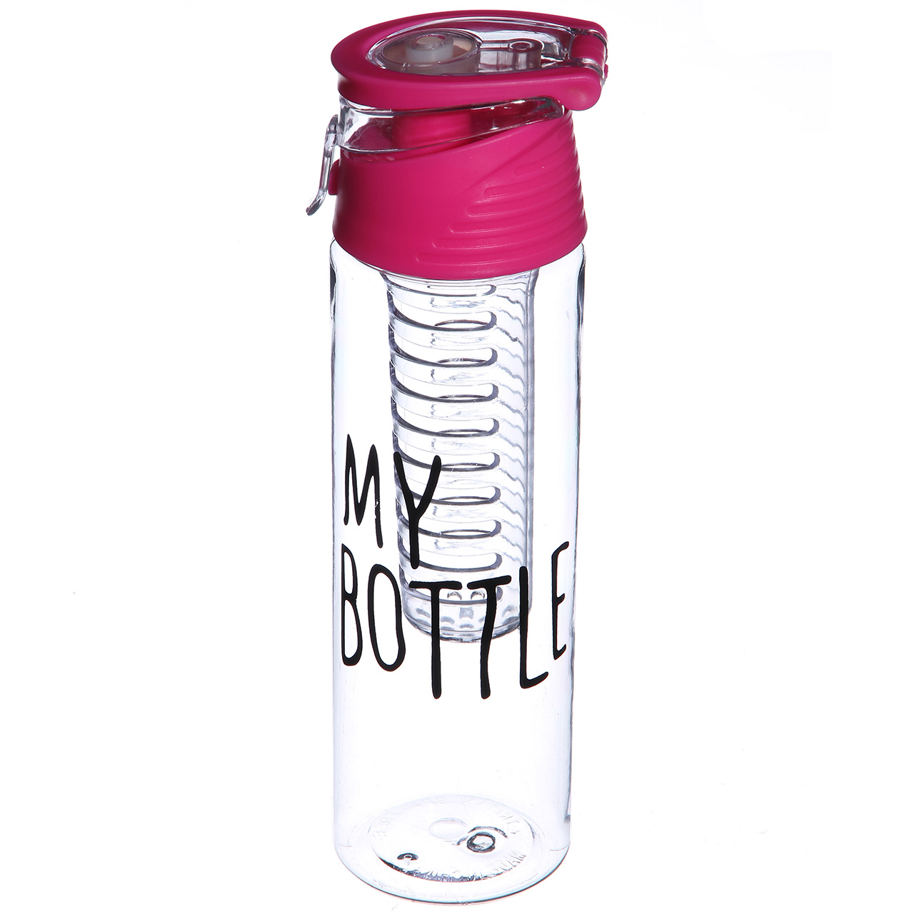 Пляшка для напоїв My Bottle з колбою під фрукти (700MB) Малинова