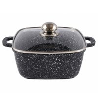 Кастрюля Styleberg 3 л (ST-3026) Квадратная Гранитное покрытие