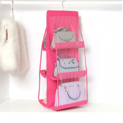 Органайзер для сумок подвесной Hanging Purse Organizer 35 х 90 см (Розовый)