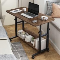 Стол компьютерный на колесиках с регулировкой высоты Laptop Table 80 х 40 х 69-90 см (M50261M-BR)