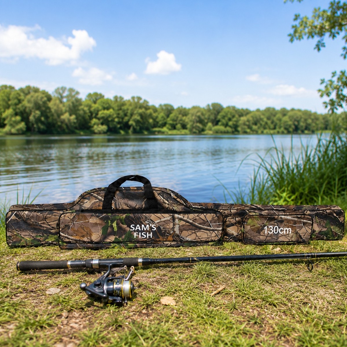 Чехол для спиннингов Sams Fish 130 см 2 отдела (JU-JJ-K01-4)