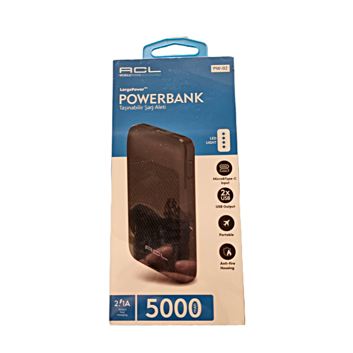 Мобільна зарядка Power Bank ACL PW-02 5000 mAh