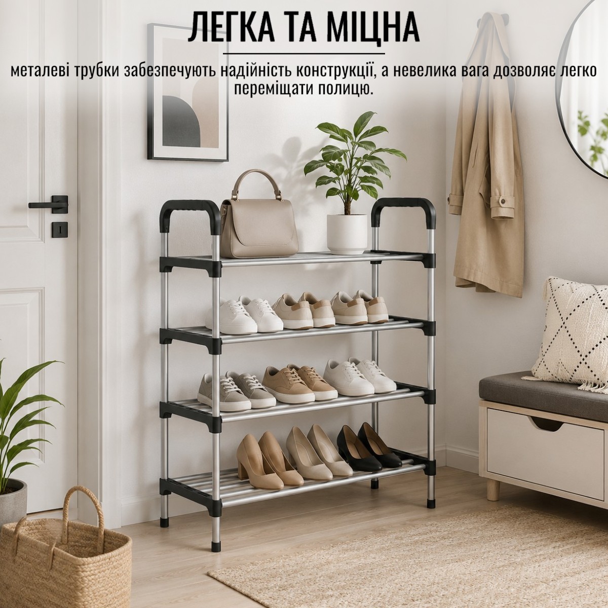 Полка для обуви Shoe Rack 4 полки (8038)