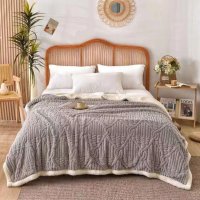 Плед покрывало Евро овчина Colorful Home 200 х 220 см (36973) Молочный