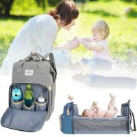 Рюкзак-кроватка для мамы Baby Travel Bed-Bag Черный 20 Серый 10