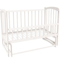 Кроватка детская маятник с откидным бортиком TOYS 