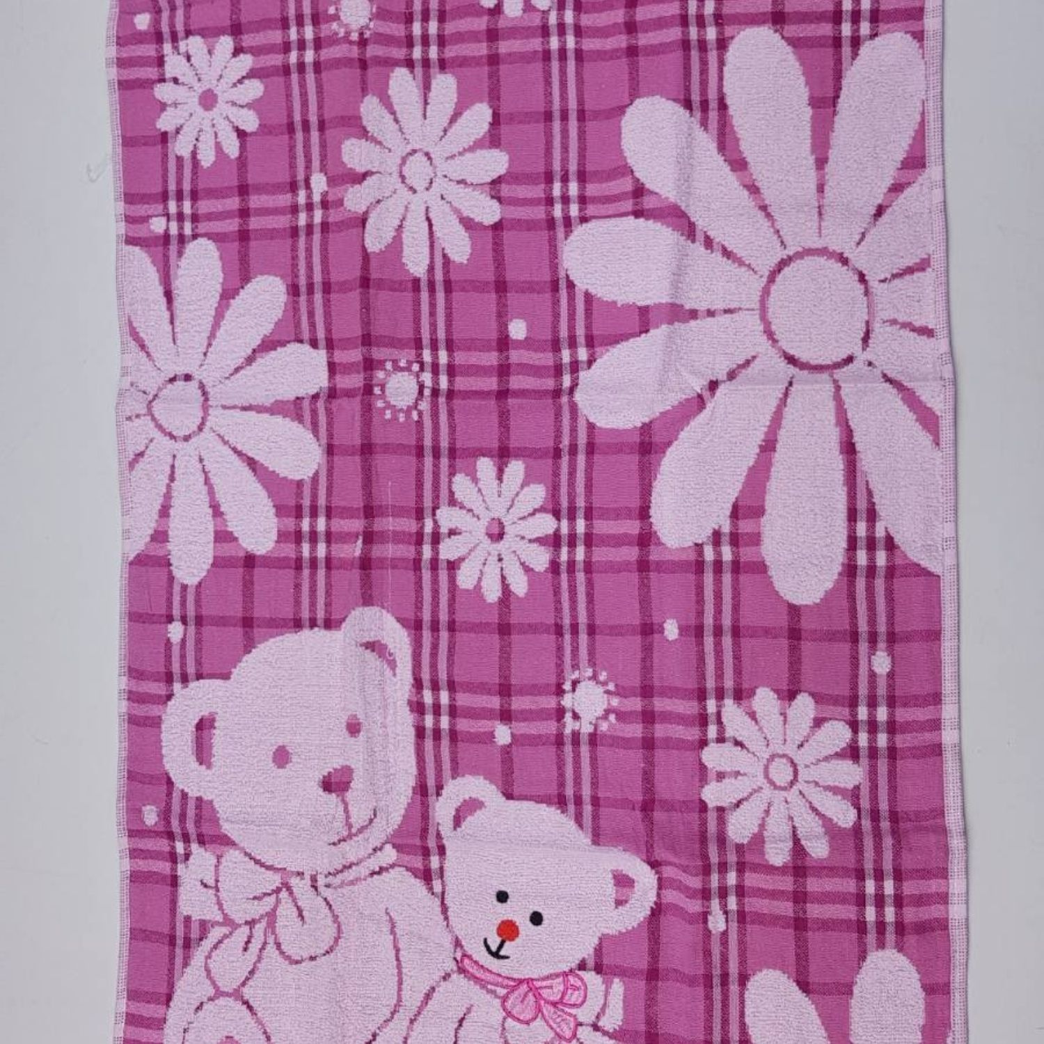 Полотенце банное HOME TEXTILES махра 140 х 70 см (34295) (Розовый)
