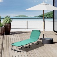Раскладушка Folding Bed шезлонг для отдыха 185 х 56 х 26 см (MH-3300)