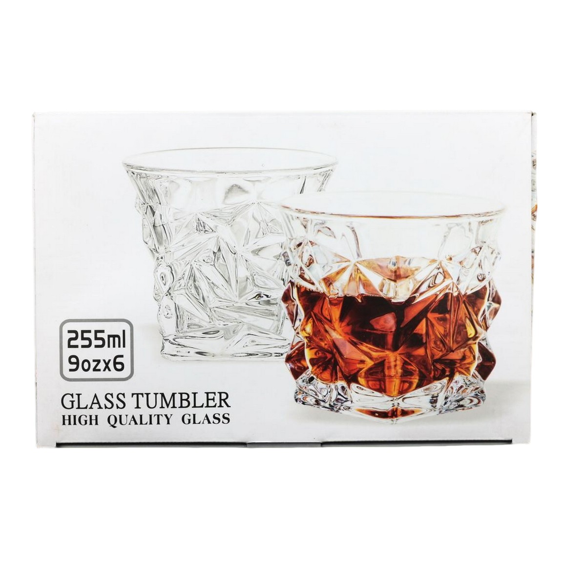 Набір склянок для віскі GLASS TUMBLER 6 шт 255 мл (309 BMIC) 