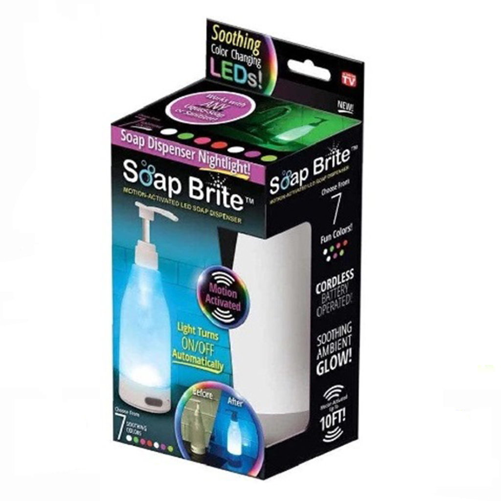 Дозатор для мила з підсвічуванням SOAP BRITE 20 х 7 см (TD00447)